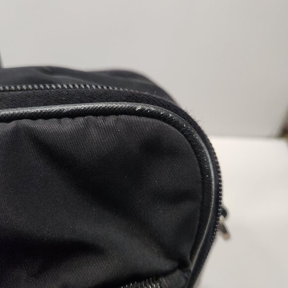 Prada Tessuto Convertible Business Bag VA0611 Black Nylon/Saffiano Leather Trim - Picture 15 of 16